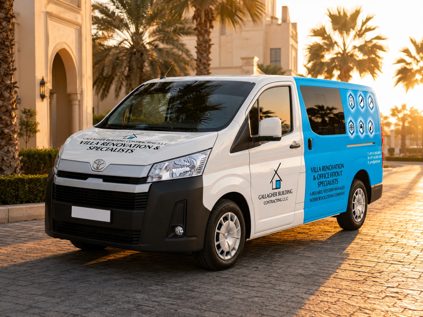 Commercial van — Two-tone brand wrap