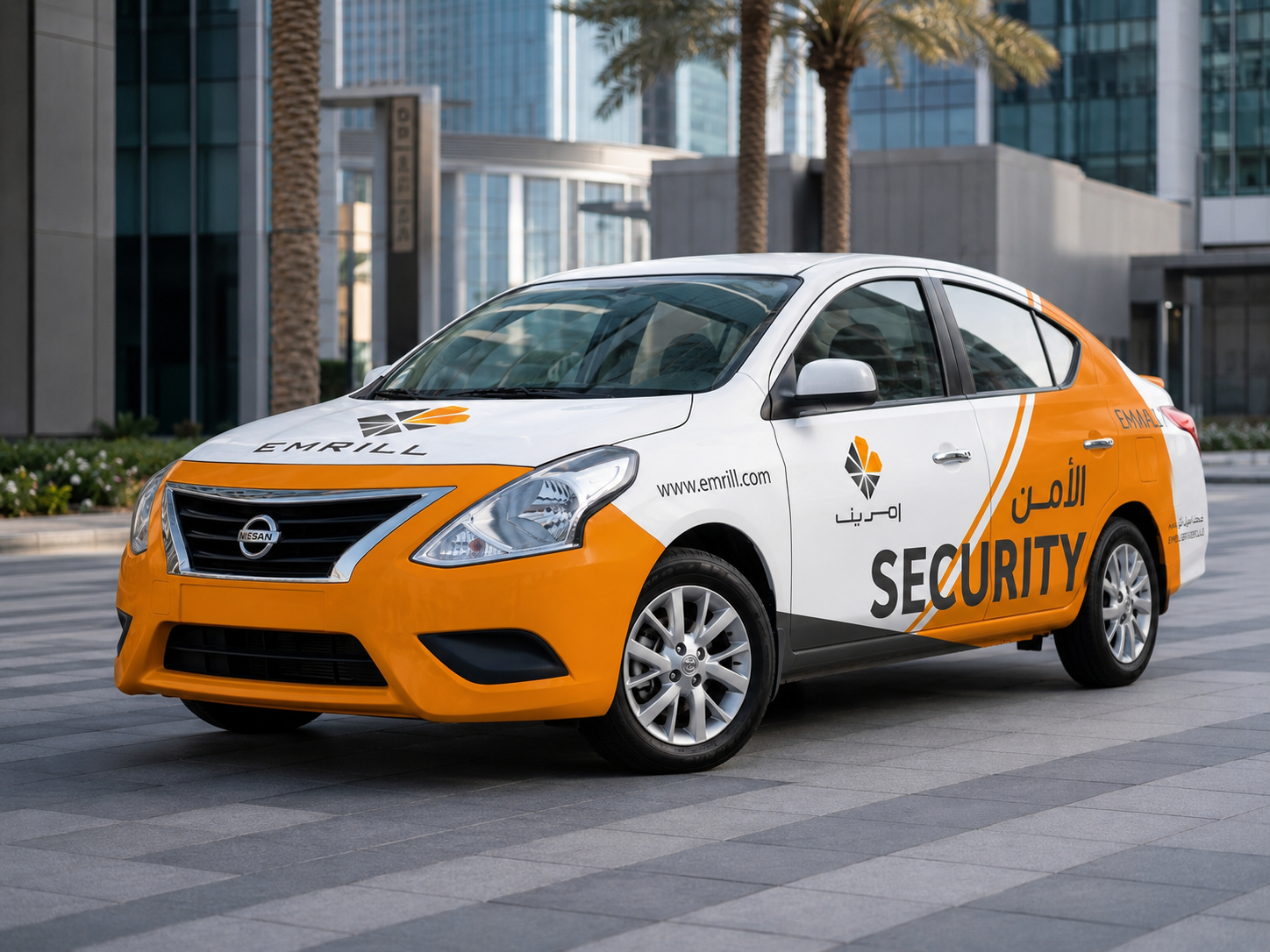 Corporate sedan — Contour brand wrap
